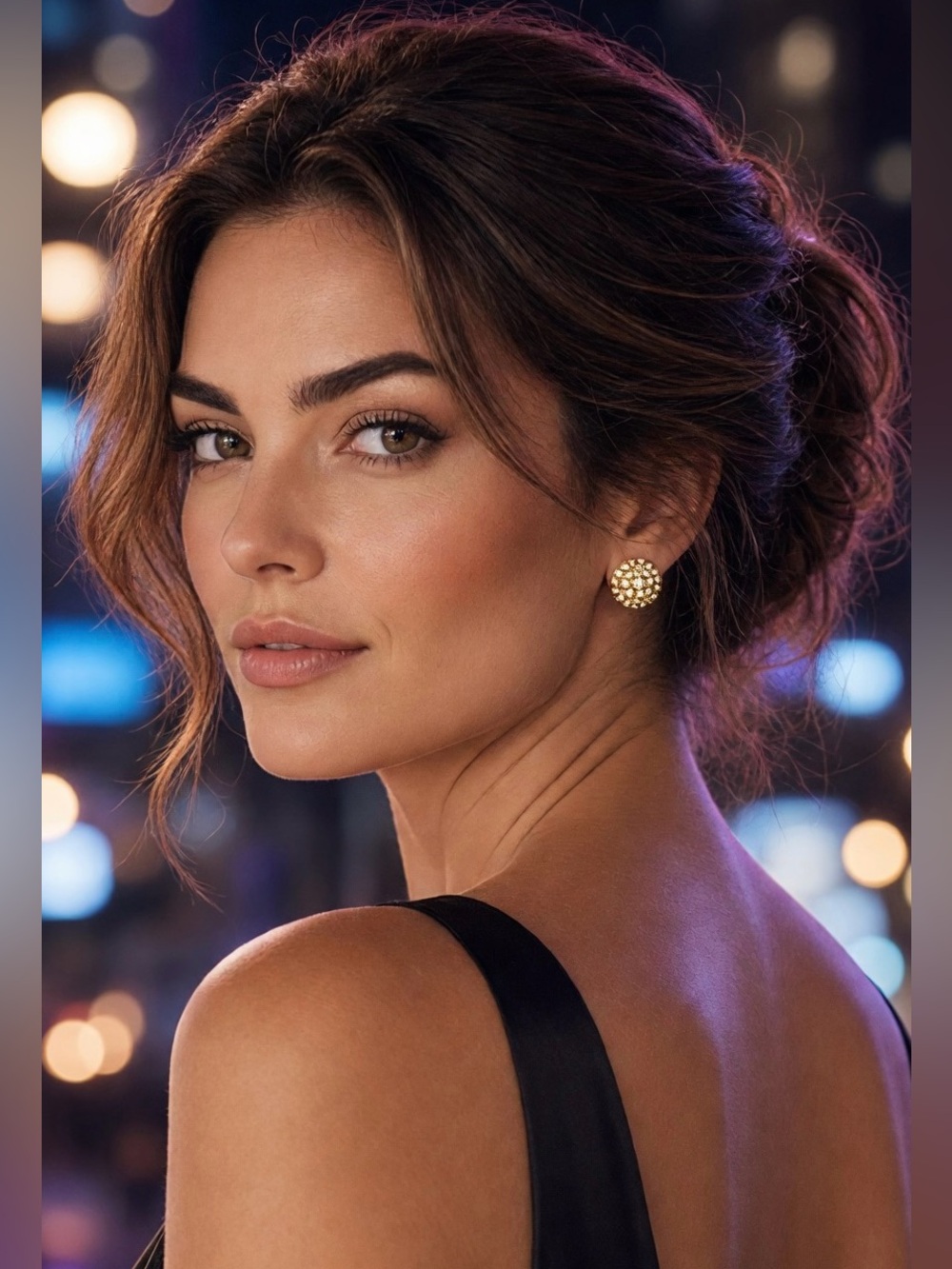 💛EXPRESS💛Gold-Tone Crystal Pave Stud Earrings/NIP